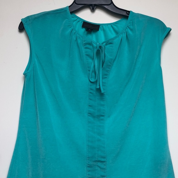 aqua green blouse